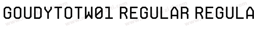 GoudyTOTW01 Regular Regular字体转换